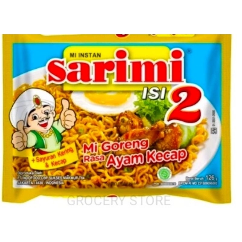 

Sarimi Isi 2 Mie Goreng Rasa Ayam Kecap 126gr - Sarimi Isi 2 Mie Goreng (1Bungkus)