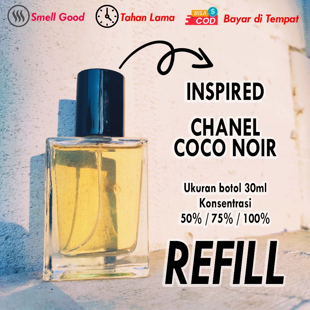 Parfum Parfume Perfume EDP Refil Refill Minyak Wangi Chanel Coco Noir Searah Original Pria Wanita Ta