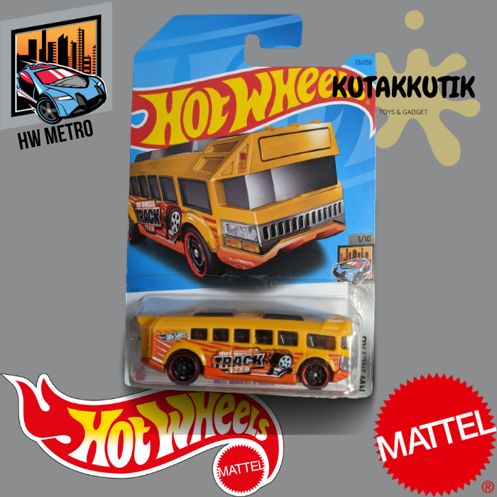 Hot Wheels Bus Sekolah Hotwheels High Kuning Orange HW Metro