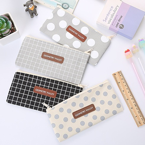 

Tempat pensil oxford lucu - dosgrip kain korea