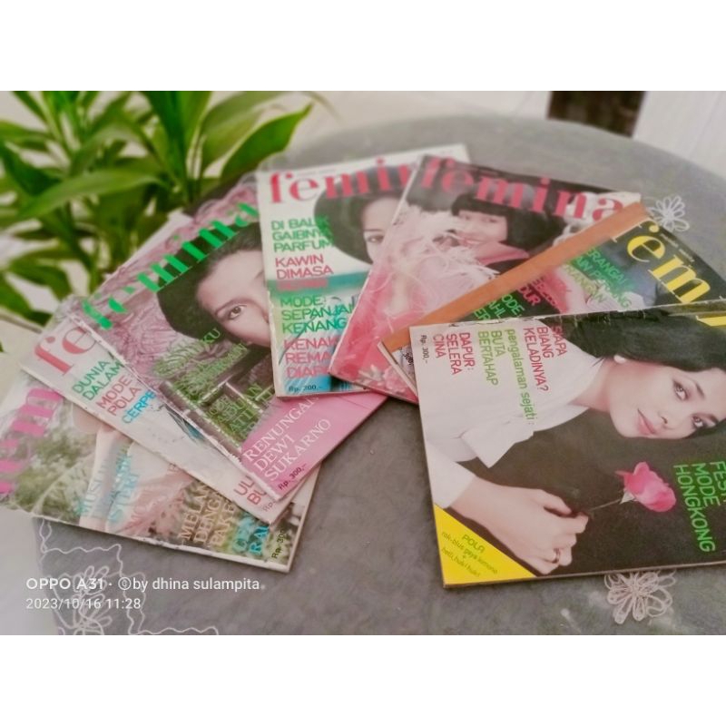 MAJALAH TUA MAJALAH FEMINA BEKAS MAJALAH FEMINA TUA 1977-1976 KHUSUS EDISI KOLEKSI