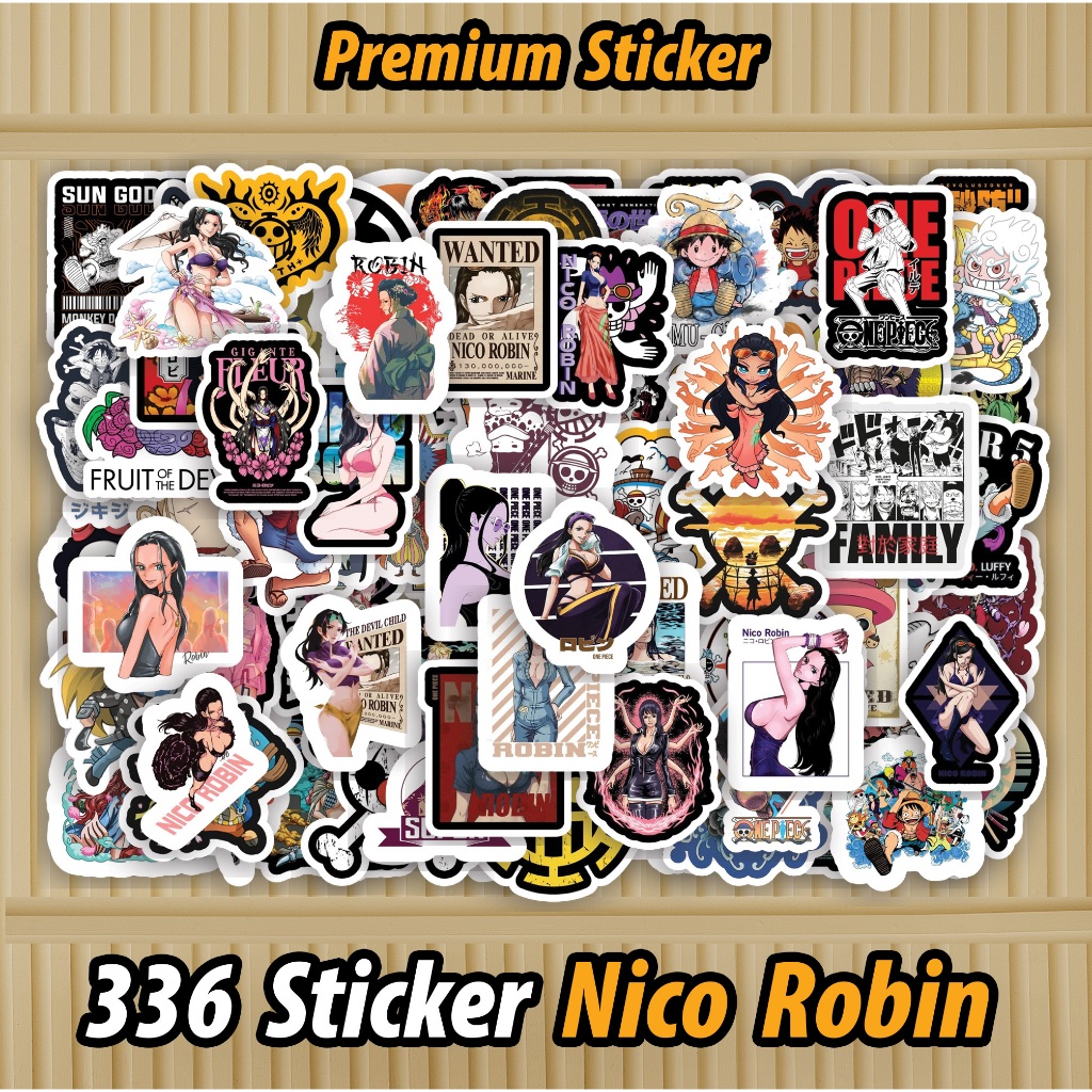 

336 PCS Sticker Nico Robin One Piece Waterproof Sudah di Cutting