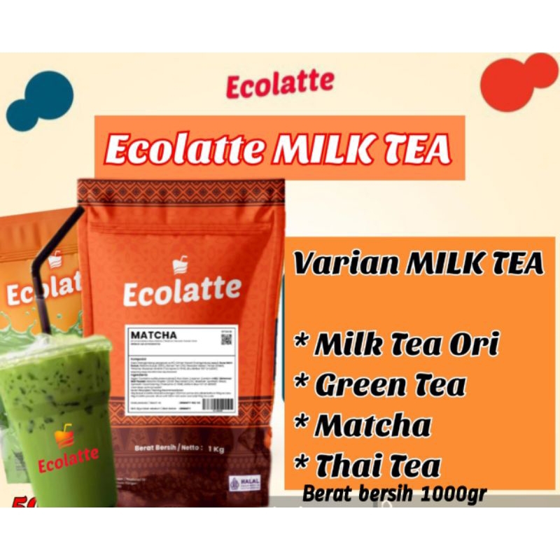 

VARIAN MILK TEA ECOLATTE Powderdrink-serbukminuman/bubukminuman