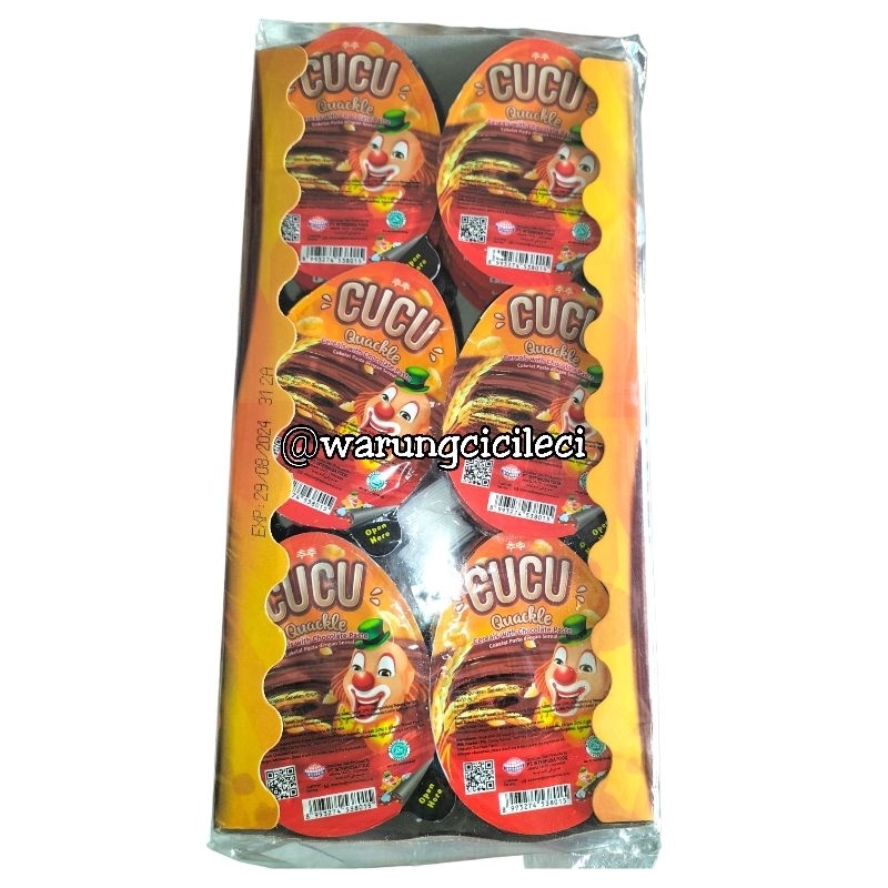 

CUCU QUACKLE RICE CRISPIES WITH CHOCOLATE PASTE 15g x 24pcs