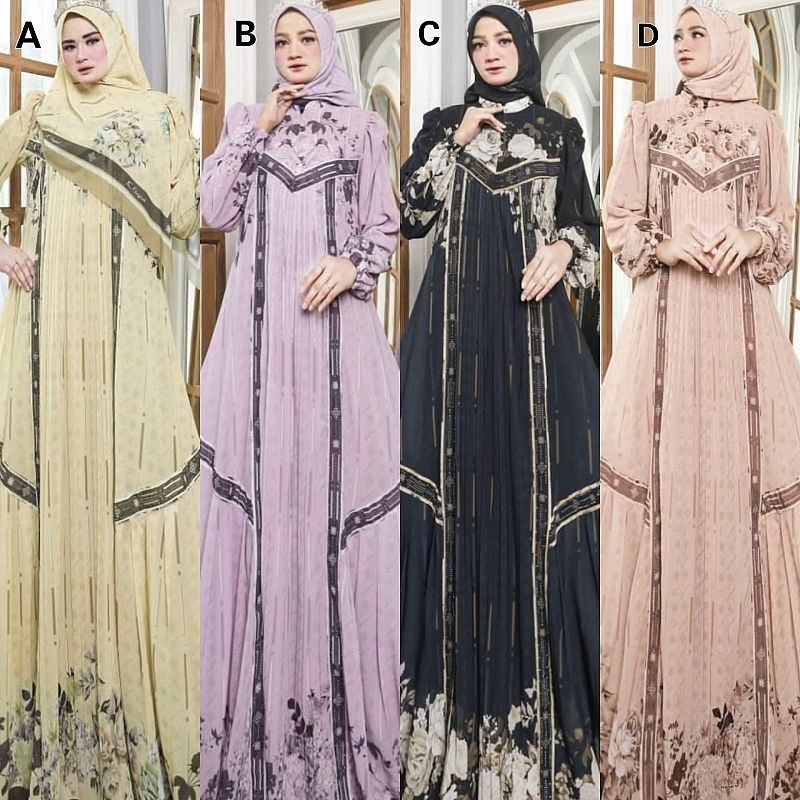 Bazigha Series by AC Original || Set Gamis Syari by AC Original