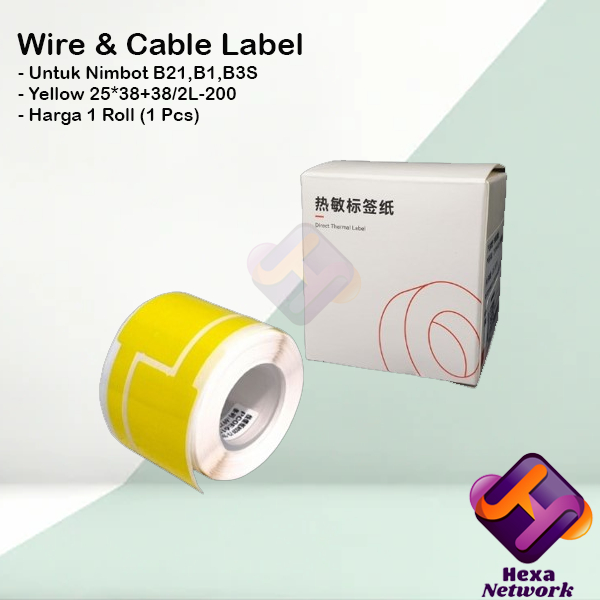 

Niimbot B1 B21 B3S | Label Stiker Cable Kabel LAN FO Sticker Maker