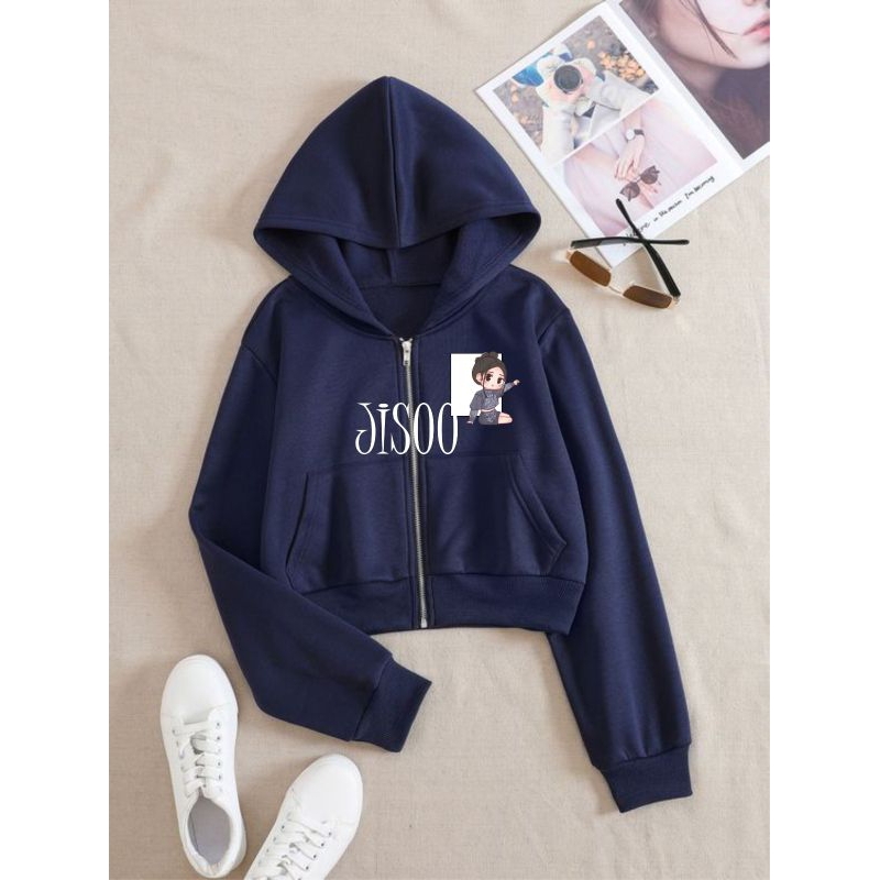 Hoodie crop custom blackpink kpop