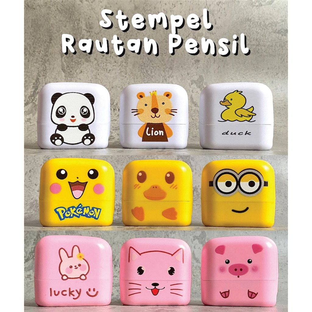

Stamp / Custom Stamp / Stempel Rautan (serutan) Pencil