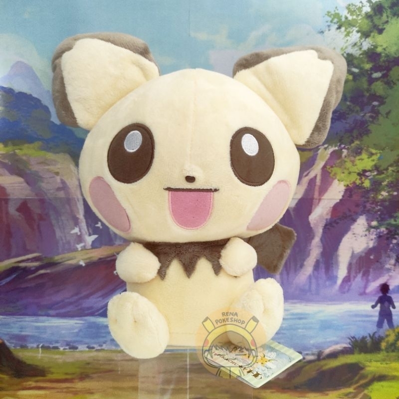 Boneka Pokemon Pichu Big Plush I♡Pichu