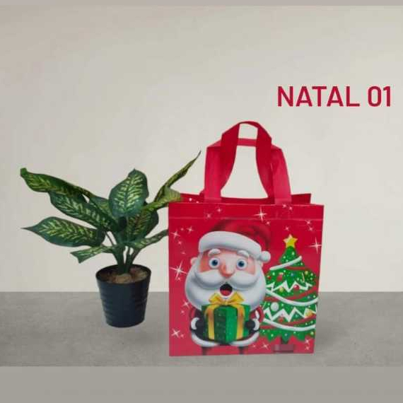 

( PCS ) TAS LAMINASI BUNGKUS HAMPERS SOUVENIR BOX / GOOODIEBAG MOTIF NATAL MODEL BOX ( PER PCS )