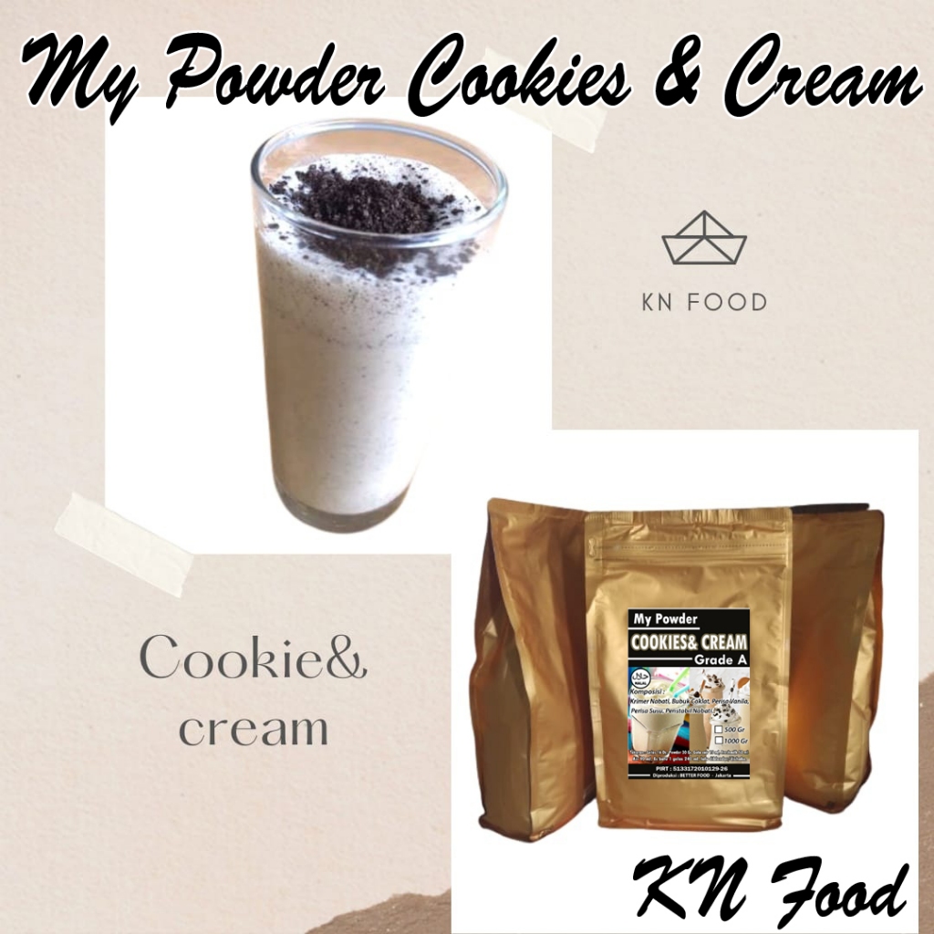 

My Powder Minuman Rasa Cookies & Cream Grade A 1 Kg