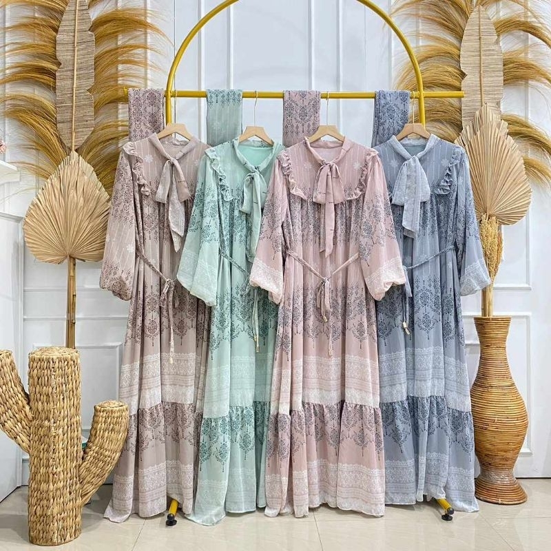 Gamis Monel, Dress pesta,gamis mewahh