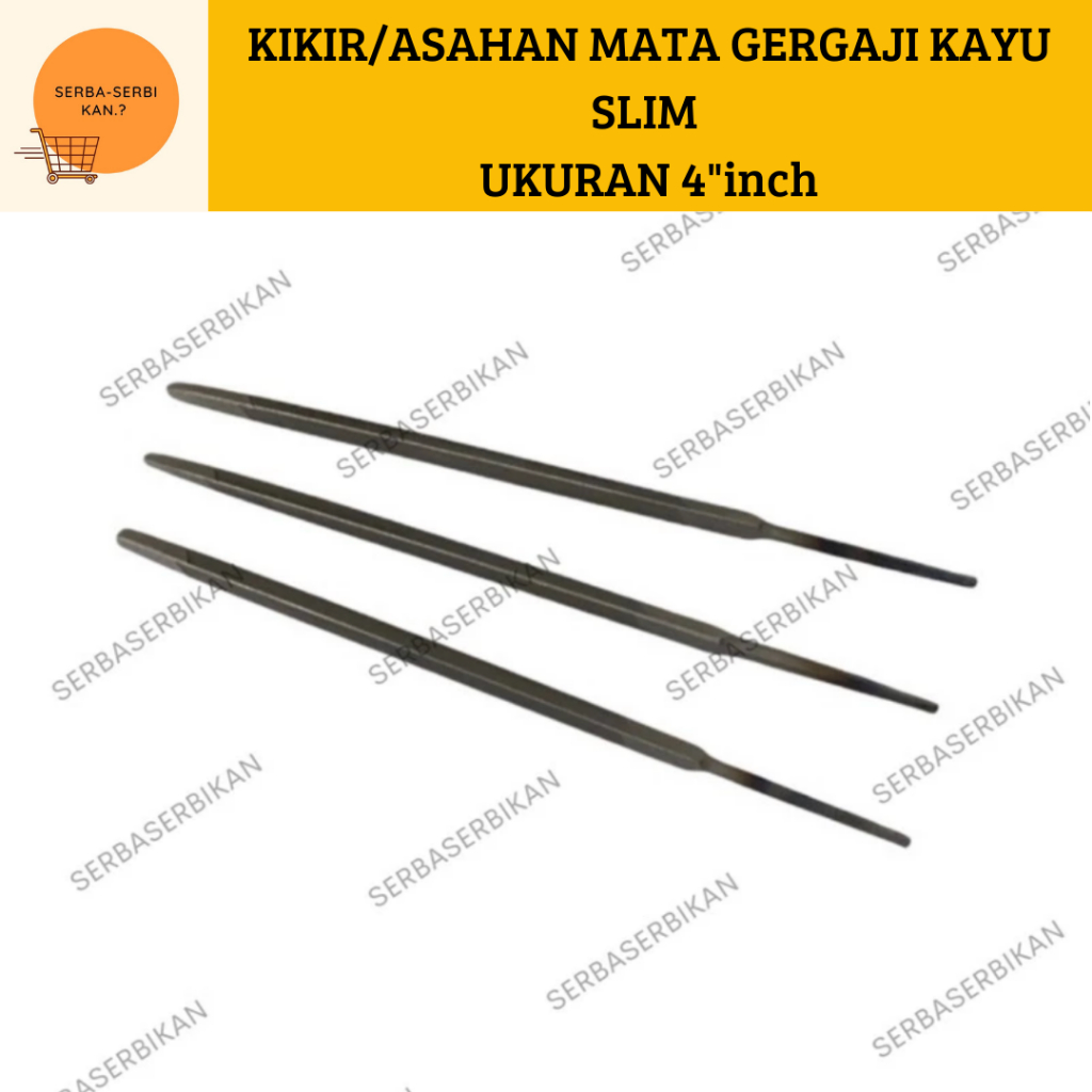 KIKIR GERGAJI SLIM TAPER SEGITIGA GARGAJI 4" IMPORT MURAH PARTAI HIQH QUALITY