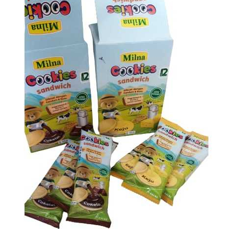 

MILNA cookies sandwich less sugar sehat