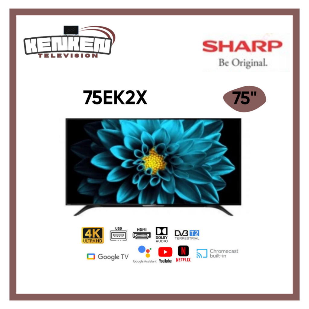 TV LED Sharp 75EK2X LED Sharp 75 Inch Android UHD4K TV
