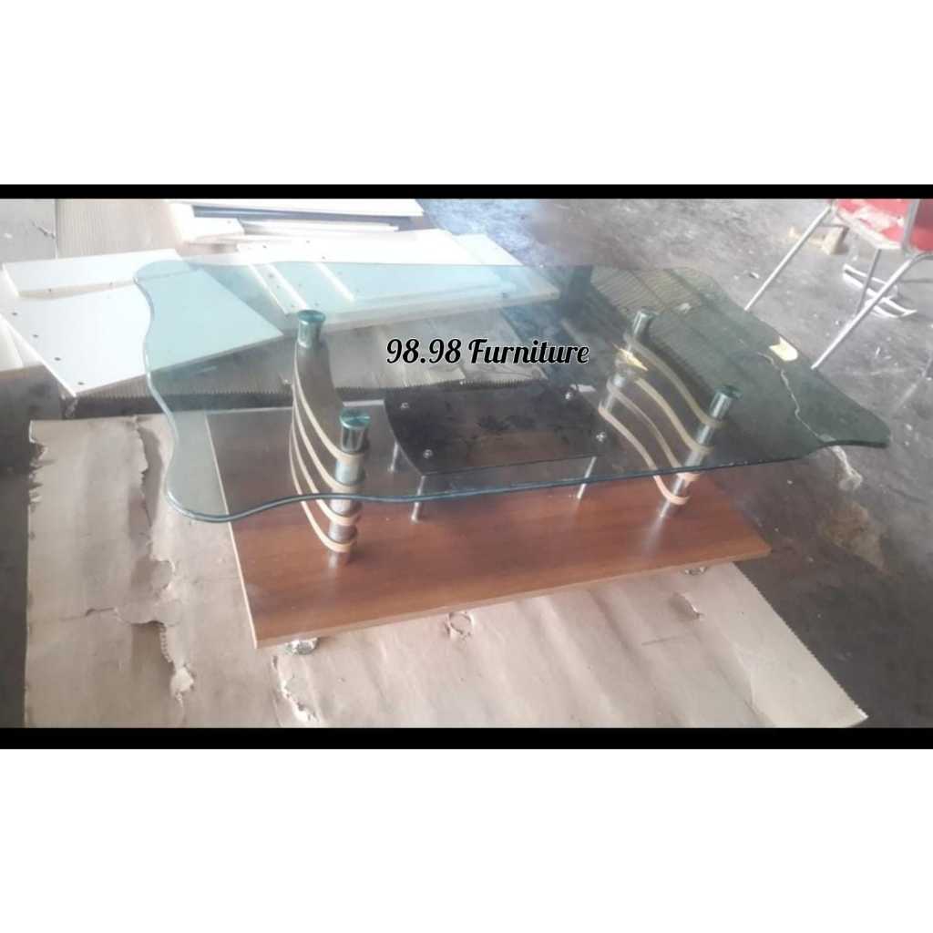 Meja Tamu Kaca - Meja Sofa - Meja Kaca Minimalis