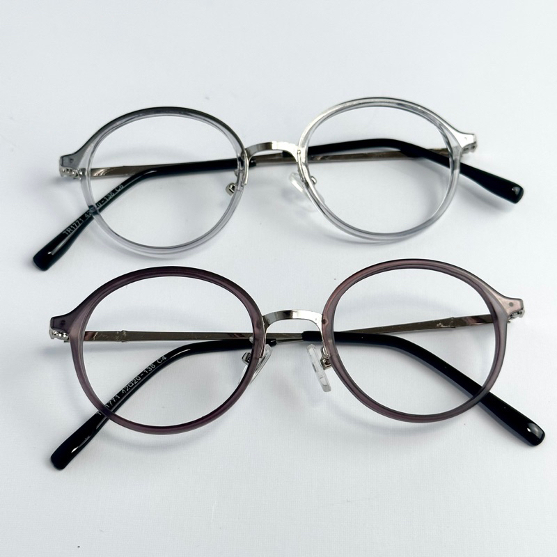 FRAME KACAMATA BESI RINGAN BULAT DELUNA