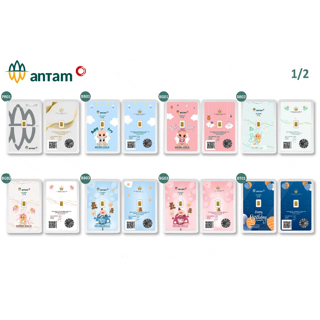 Star Gold Logam Mulia Micro Gold Antam Hartadinata 0,1gr Series