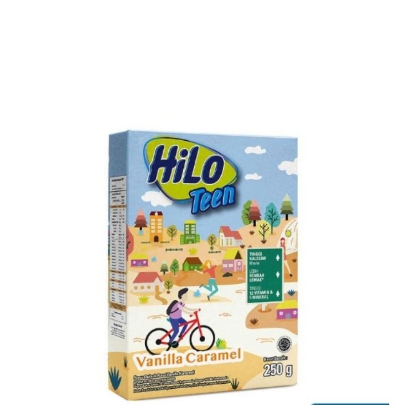 

Hilo teen susu bubuk vanila caramel 250gr