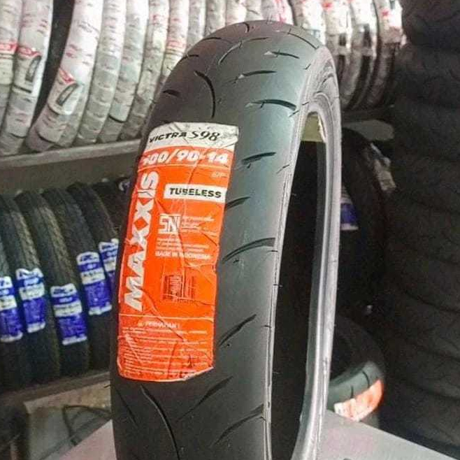 Ban Maxxis VICTRA 100/90-14 Tubeless