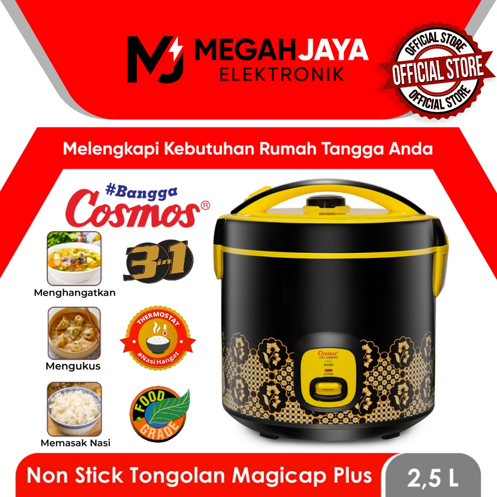 [COD READY] COSMOS RICE COOKER / MAGIC COM CRJ5508 BC / CRJ-5508 BC / CRJ 5508 BC (2,5 LITER)