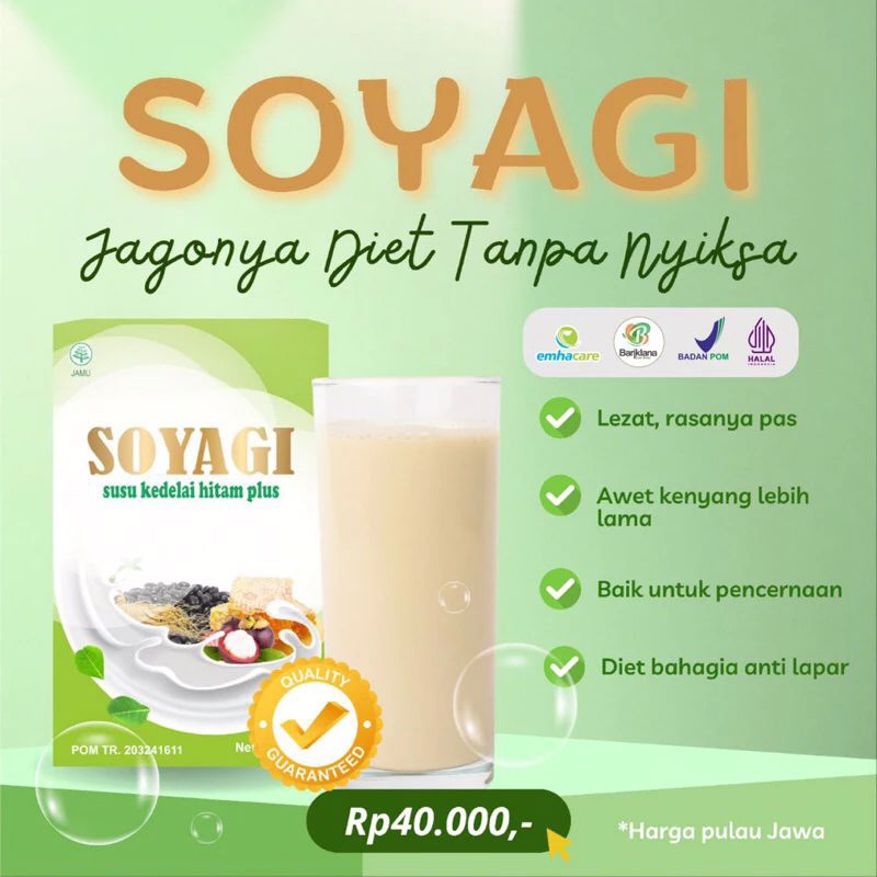 

GRATIS HADIAH !!! SOYAGI SUSU KEDELAI PLUS HERBAL / SUSU DIET HERBAL