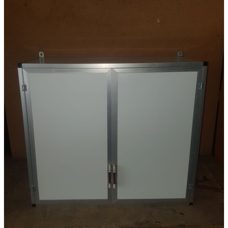 rak lemari gantung kitchen set atas aluminium 2 pintu ACP
