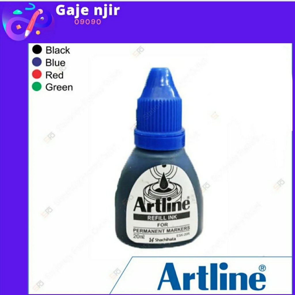 

Refill Spidol Permanent Artline ESK- 20R - Warna Hitam