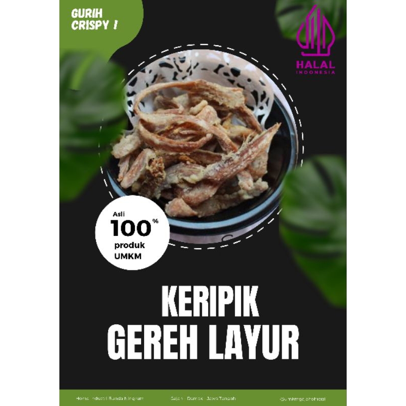 keripik ikan gereh layur