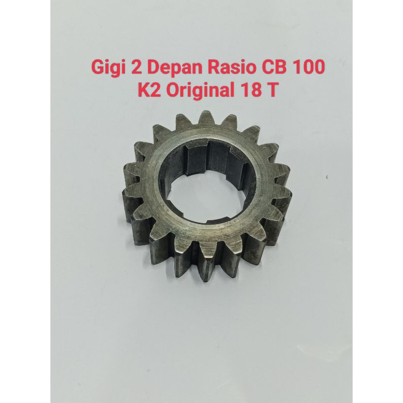 Gigi 2 Rasio CB 100 K2 Original Copotan Motor Mata 18 T PNP Honda CB K0 K1 K2 CB100 CB 125 CB125 Gir