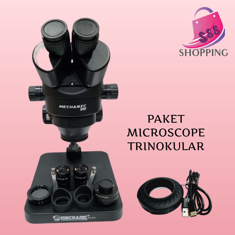 MICROSCOPE STEREO TRINOCULAR MECHANIC G75T-B1 TRINOCULAR