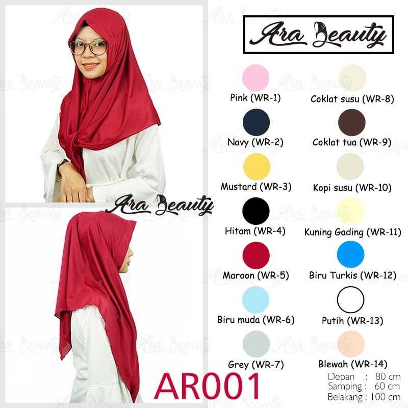 Hijab Instant Hyget/ Jilbab Instant Segitiga Haiget Oleh oleh Haji dan Umroh