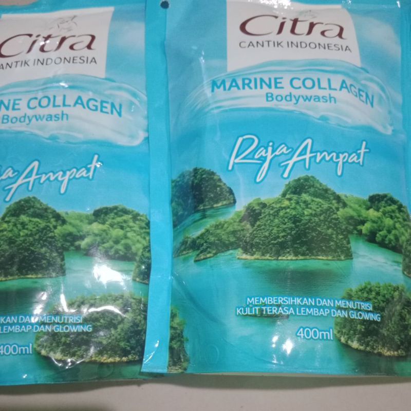 Sabun mandi cair body wash CITRA MARINE COLLAGEN Raja Ampat 400ml