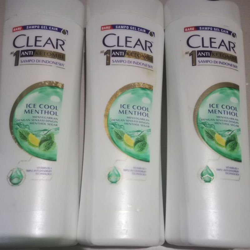 Sampo CLEAR ANTI KETOMBE ICE COOL MENTHOL 300ml