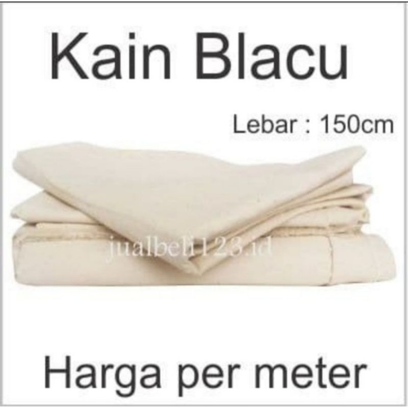 

Kain Blacu Belacu Blaco kanvas lukis Meteran lebar 150cm