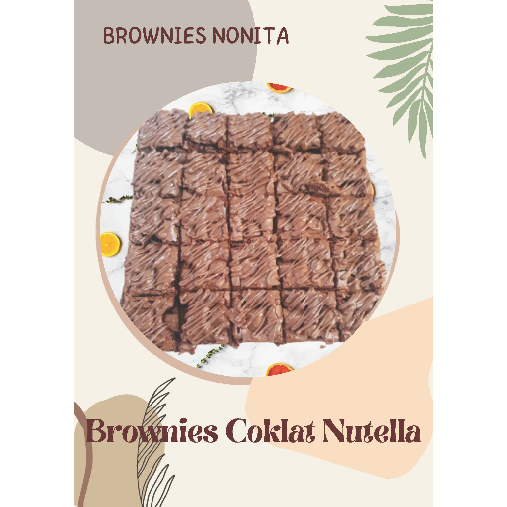 

Brownies fudge| Brownies Coklat Nutella| Mix size 20x20 |Brownies lembut |Brownies viral