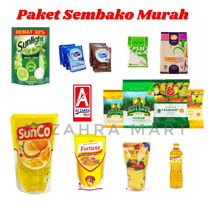 

PAKET SEMBAKO MURAH / PAKET GULA 3 PACK ALL VARIANT