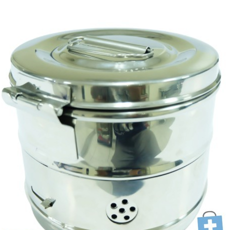 MARWA Dressing Drum 12 cm / Tromol Kasa Stainless Steel 12.5 cm