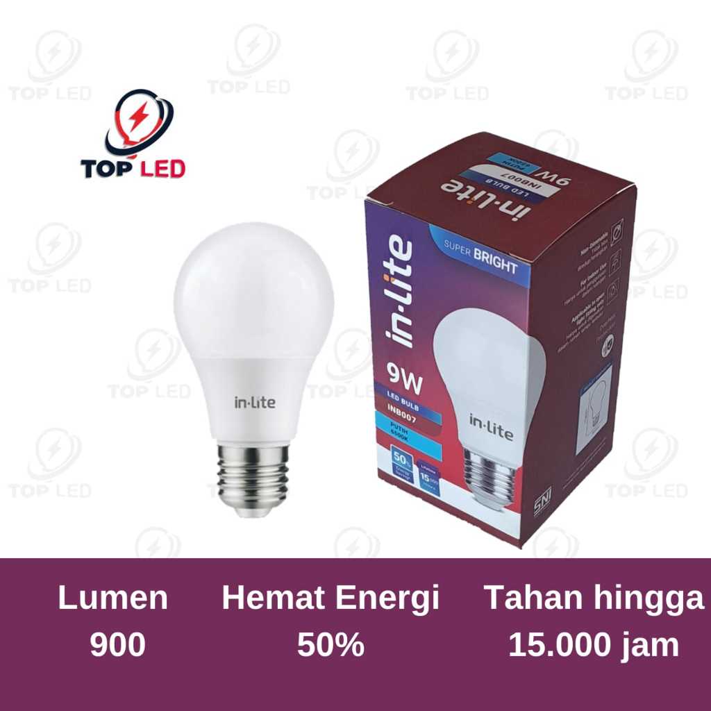 LAMPU BOHLAM LED BULB INLITE 9 WATT - INB007