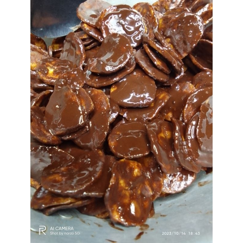 

keripik pisang/keripik pisang coklat lumer/kemasan pouch by Hifari chips