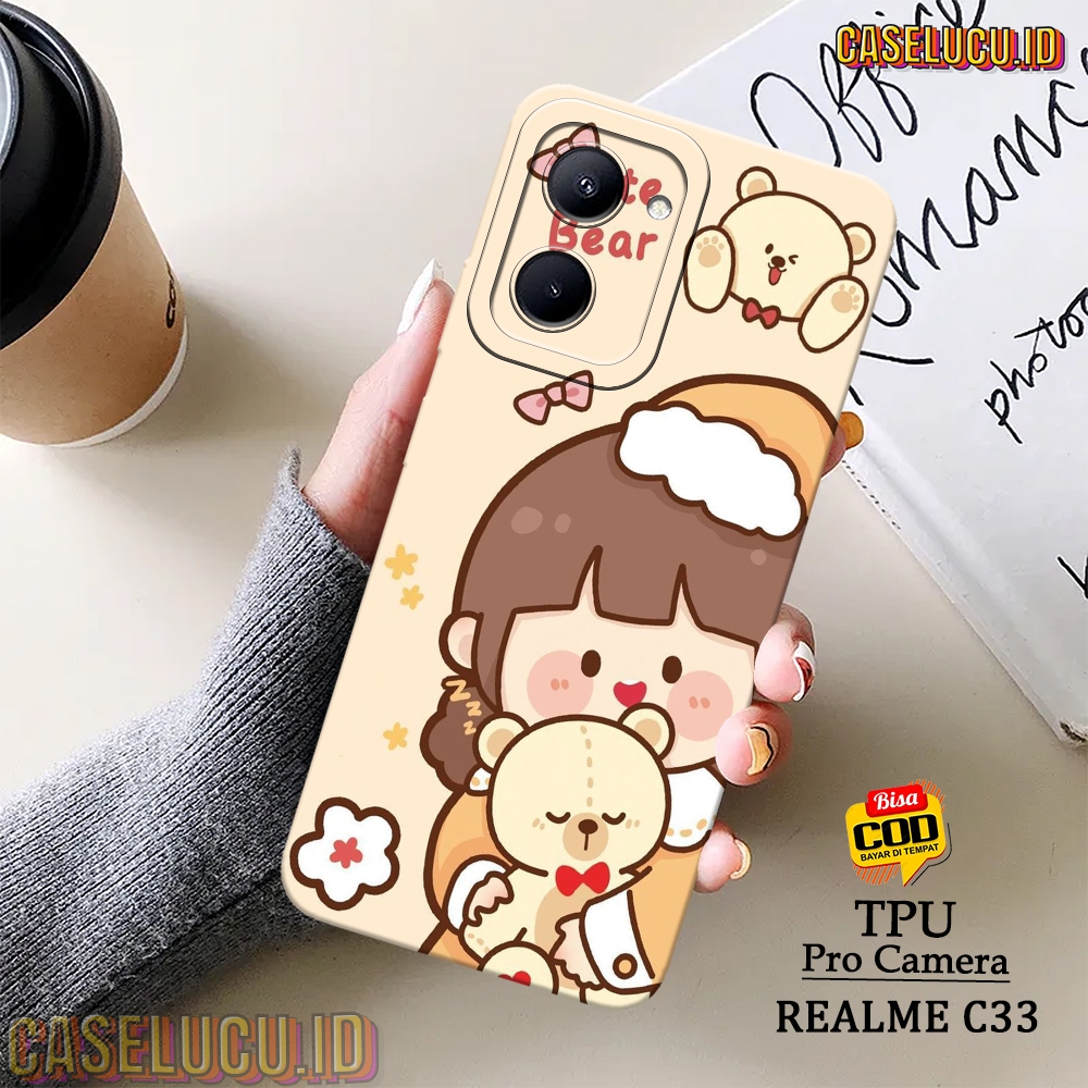 Casing Hp Realme C33 Terbaru - Fashion Case Kartun - Case Realme C33 - Soft Case Hp Realme C33 - Kes