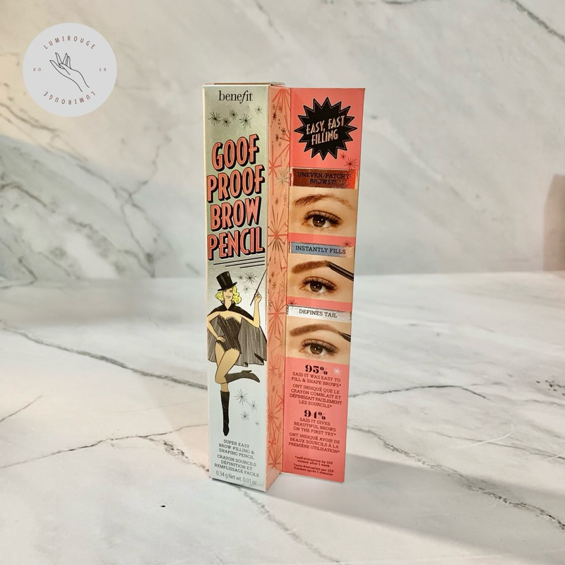 BENEFIT Goof Proof Brow Pencil (Fullsize) Shade 3.75 Warm Medium Brown)