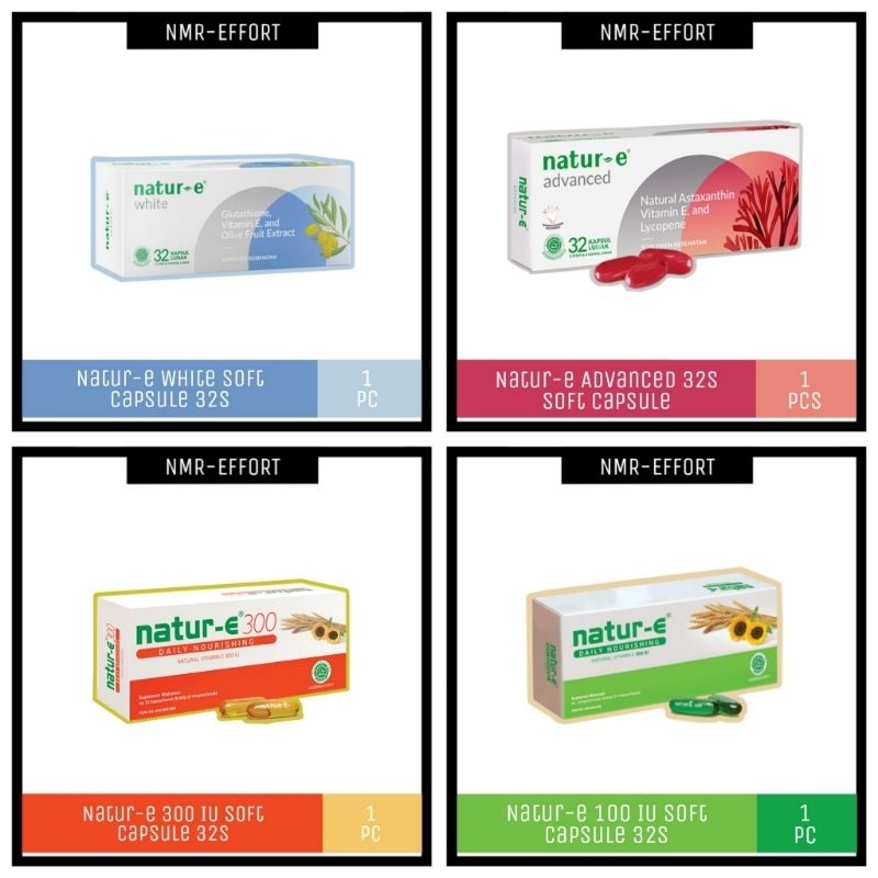 Natur-e Soft Capsule 32s & 16s - 100IU/300IU/Advanced/White