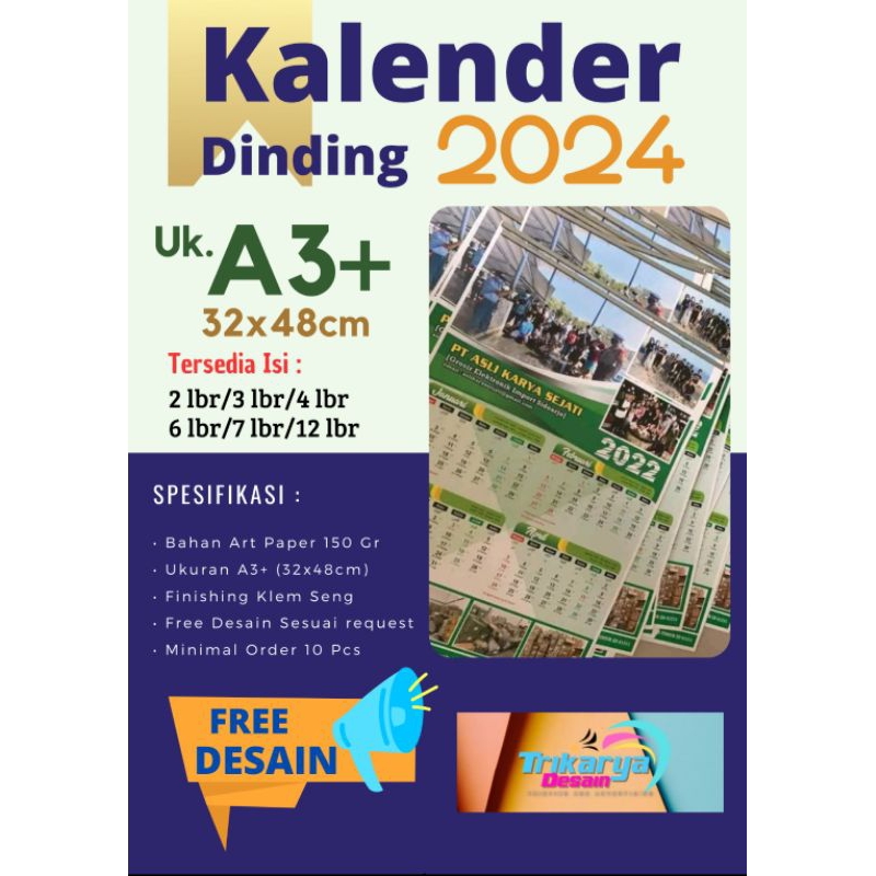 

Cetak Kalender Dinding Desain Bebas/Custom/Suka-Suka