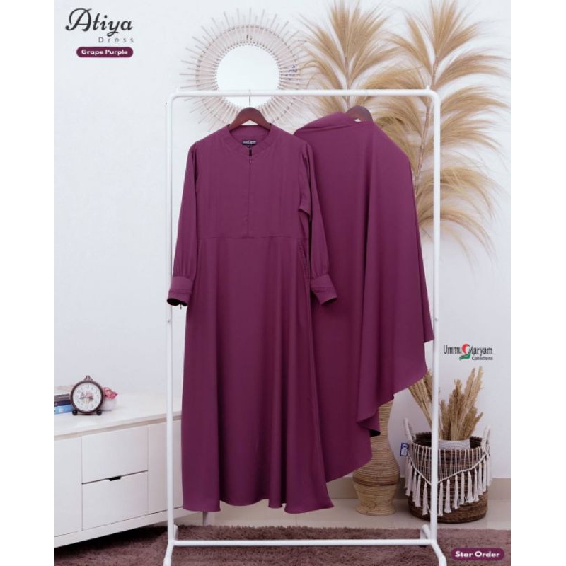 Atiya set warna Purple Grape size XXL Jumbo LD 120 PB 145