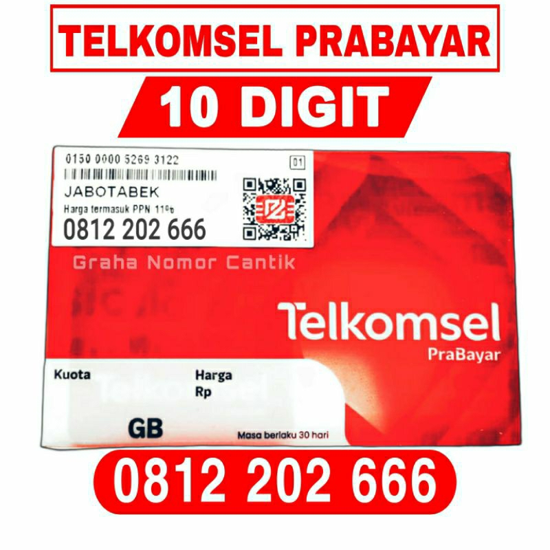 Nomor Cantik Telkomsel 10 Digit Triple 666 - Telkomsel Prabayar O812 202 666