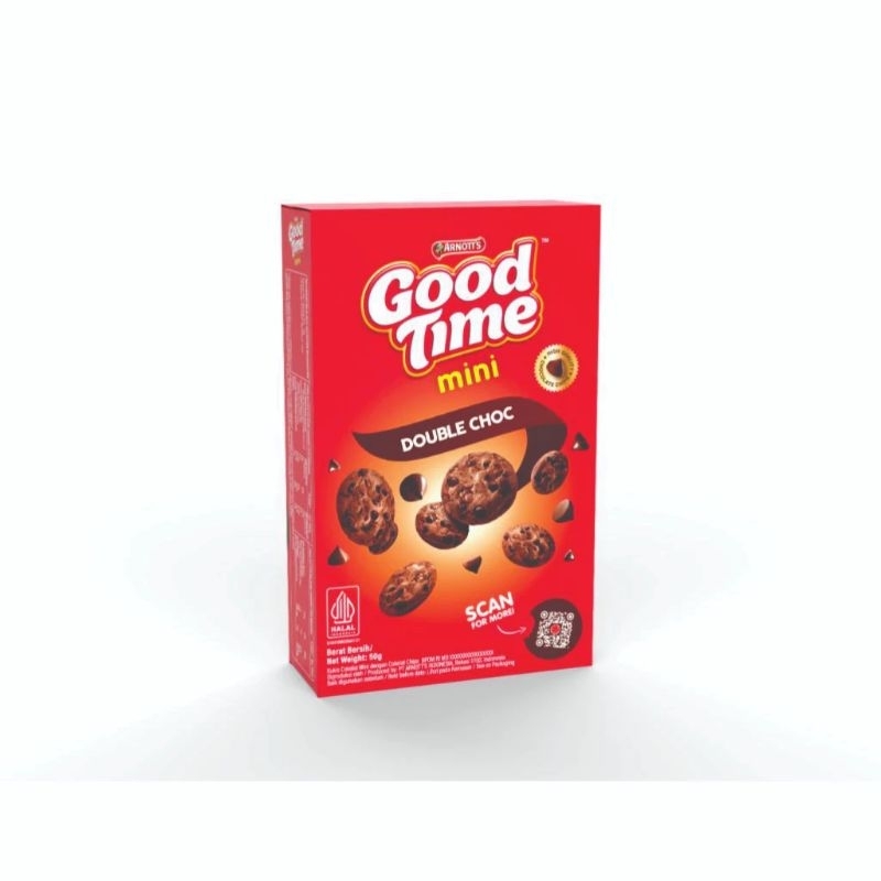 

Good time MINI Doble choco cookies BOX 50 gram