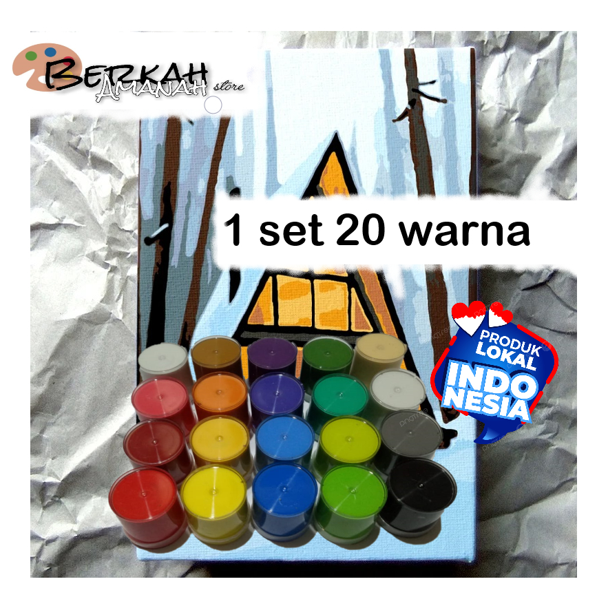

1set 20 warna/cat lukis acrilik multymedia