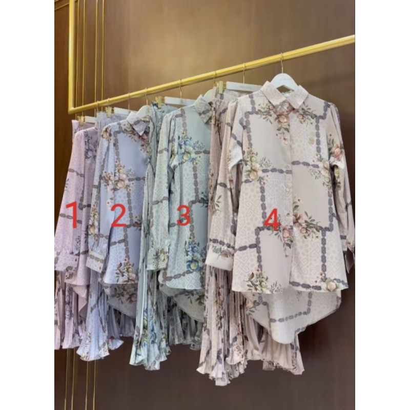 One Set Rok Plisket Terbaru Shellasaukia