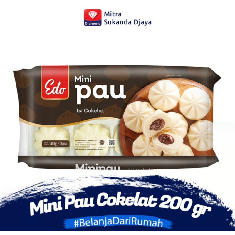 

EDO Mini Pau Isi 8 Pcs @200 Gram (PREMIUM PAU)